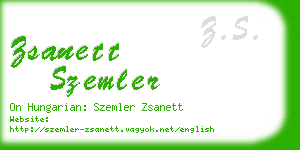 zsanett szemler business card